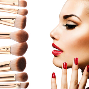Hot Selling 8pcs Bamboo Handle Makeup Brush
