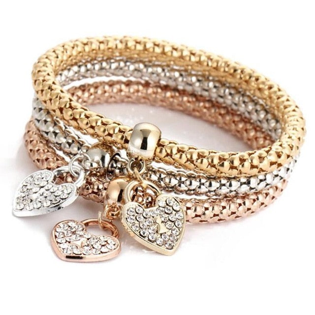 Caxybb 3 Units / set Gold / Silver / Rose Gold