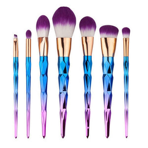 10Pcs Dimond Rose Golden Makeup Brush High Quality