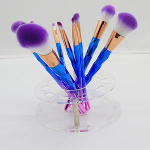 10Pcs Dimond Rose Golden Makeup Brush High Quality