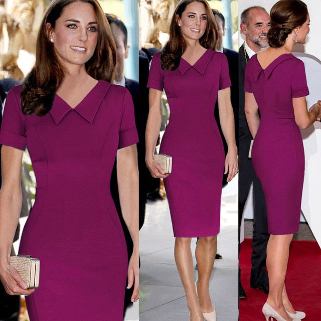 Dress Women Elegant  Work Office Dress