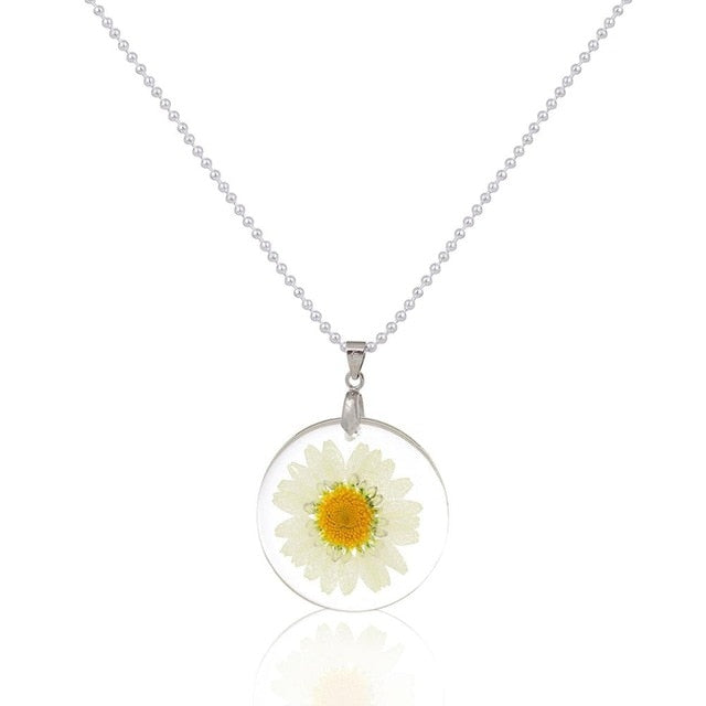 Necklace Ball Chain Silver Color