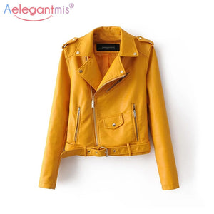 Leather Jacket Women Fashion