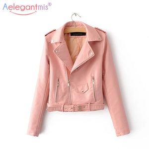 Leather Jacket Women Fashion