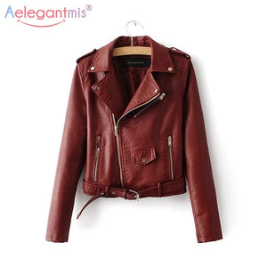 Leather Jacket Women Fashion