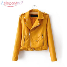 Load image into Gallery viewer, Leather Jacket Women Fashion