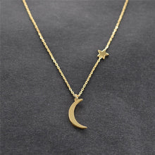 Load image into Gallery viewer, Star &amp; Moon Pendant Necklace For Women