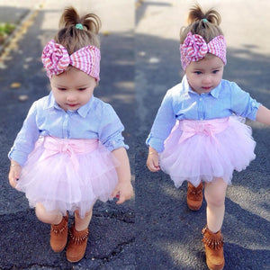 Kids Baby Girls Outfits Clothes Long sleeves