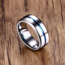 Load image into Gallery viewer, Black Titanium Ring For Men Women Jewelry USA Size