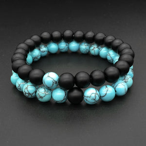 2 Pcs/Set Black Blue Couple
