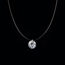 Load image into Gallery viewer, Transparent Fishing Line Necklace Silver