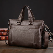 Load image into Gallery viewer, Brand Briefcase Leather Handbag