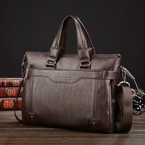 Brand Briefcase Leather Handbag