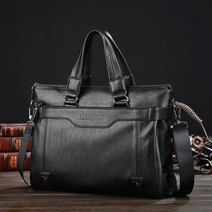 Brand Briefcase Leather Handbag