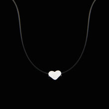 Load image into Gallery viewer, Transparent Fishing Line Necklace Silver