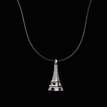 Load image into Gallery viewer, Transparent Fishing Line Necklace Silver