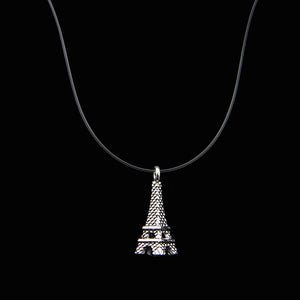 Transparent Fishing Line Necklace Silver