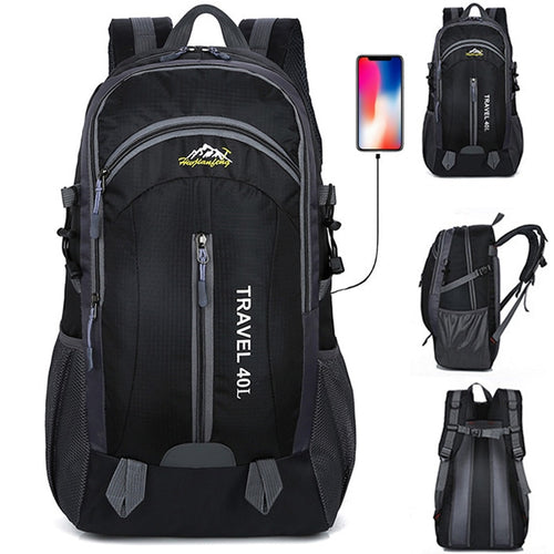New Men Backpack USB Charging