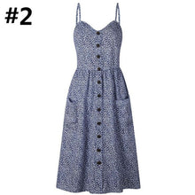 Load image into Gallery viewer, Sexy Women Floral Sleeveless Long Dresses