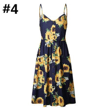 Load image into Gallery viewer, Sexy Women Floral Sleeveless Long Dresses