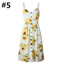 Load image into Gallery viewer, Sexy Women Floral Sleeveless Long Dresses