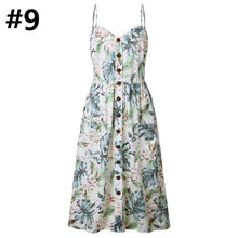 Load image into Gallery viewer, Sexy Women Floral Sleeveless Long Dresses