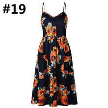 Load image into Gallery viewer, Sexy Women Floral Sleeveless Long Dresses