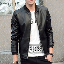 Load image into Gallery viewer, Men&#39;s Leather Slim Fit Leather Jackets