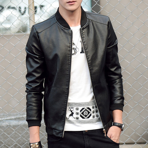 Men's Leather Slim Fit Leather Jackets