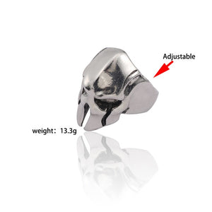 Men Stainless Steel Ring Retro Rabbit Snake Tiger Wolf Rings