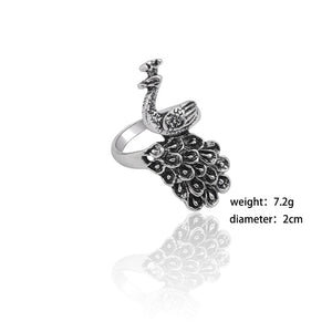 Men Stainless Steel Ring Retro Rabbit Snake Tiger Wolf Rings