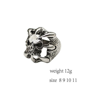 Men Stainless Steel Ring Retro Rabbit Snake Tiger Wolf Rings
