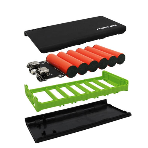 Power Bank Shell with LED Flashlight