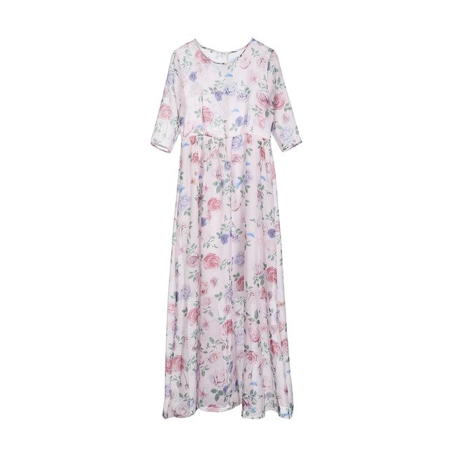 Women Dresse  Floral Long Sleeve