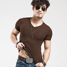 Load image into Gallery viewer, 10 colors V neck Men&#39;s T Shirt