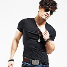 Load image into Gallery viewer, 10 colors V neck Men&#39;s T Shirt