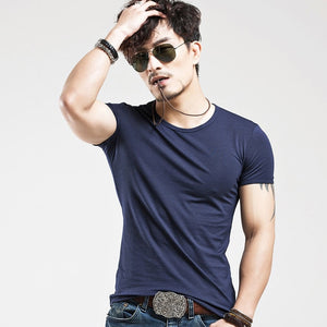 10 colors V neck Men's T Shirt