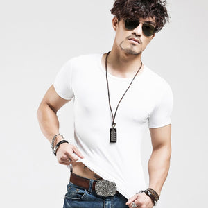 10 colors V neck Men's T Shirt