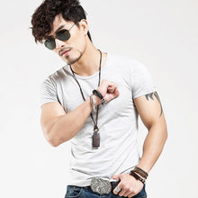 Load image into Gallery viewer, 10 colors V neck Men&#39;s T Shirt