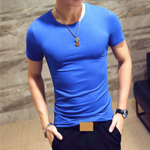 10 colors V neck Men's T Shirt