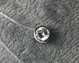 Crystal Zircon Necklace Invisible