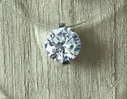 Crystal Zircon Necklace Invisible