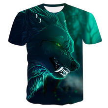 Load image into Gallery viewer, Wolf 3D  T-Shirt Men