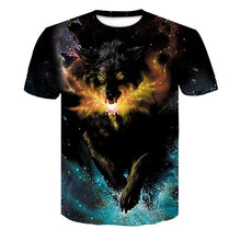 Load image into Gallery viewer, Wolf 3D  T-Shirt Men