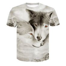 Load image into Gallery viewer, Wolf 3D  T-Shirt Men