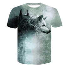 Load image into Gallery viewer, Wolf 3D  T-Shirt Men