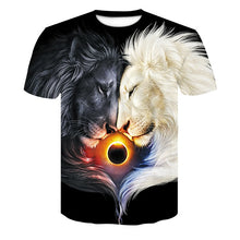 Load image into Gallery viewer, Wolf 3D  T-Shirt Men
