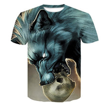 Load image into Gallery viewer, Wolf 3D  T-Shirt Men