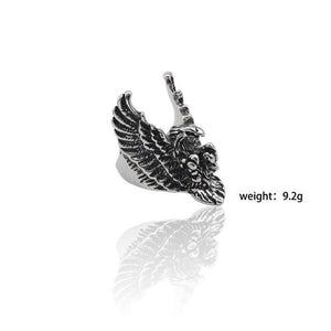 Men Stainless Steel Ring Retro Rabbit Snake Tiger Wolf Rings
