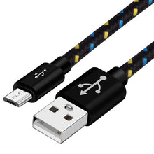 Load image into Gallery viewer, OLAF Nylon Braided Micro USB Cable 1m/2m/3m Data Sync USB Charger Cable For Samsung HTC LG huawei xiaomi Android Phone Cables